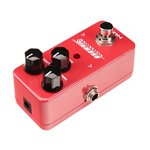 NUX Mini Core Brownie Distortion Guitar Effects Pedal Classical British Rock Tone True Bypass