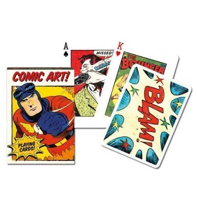 Piatnik Comic Art Single Deck Playing Cards (Set of 52 Cards)
