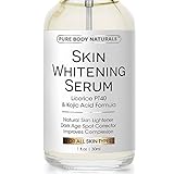 Skin Whitening Serum - Natural Skin Whitening Cream Treatment - Brighten Complexion, Lighten Dark Spots, Reduce Age Spots - Expert Formula Featuring Kojic Acid & Vitamin E - Safe & Effective (1 Pack)