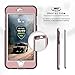 iPhone 8 Case / iPhone 7 Case, Zizo [ION Series] with FREE [iPhone 8 Screen Protector] Transparent Clear [Military Grade Drop Tested] Rose Gold/Clear