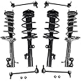 Marketplace Auto Parts Front and Rear Strut Coil Spring and Sway Bar Link Kit - 8 Piece - Compatible with 2008-2013 Toyota Highlander AWD (Models without Sport Suspension Only)