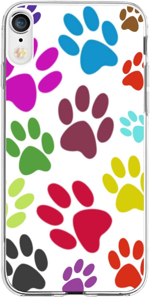 Case for Phone XR Art Work & MUQR Gel Silicone Slim Drop Proof Protection Cover Compatible with iPhone XR/10R 6.1 Inches 2018 & Dog Claw