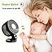 Small Personal USB Table Fan,Portable Mini USB Desk Quiet Fan 2 Speed Modes Dual Blades for Room Office Desktop By I-pure items