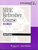 Unknown Binding Emanuel: Mbe Refresher Course 2009-2010 (Real Property) Book