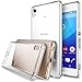 Xperia Z3 Plus Case - Ringke FUSION [All New Dust Cap & Drop Protection][Free Screen Protector&Back Film][CLEAR] Premium Clear Back Shock Absorption Bumper Hard Case for Sony Xperia Z3 Plus