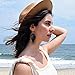 Womens Leather Dangle Earrings Lightweight Leather Leaf Drop Earrings Black Gold Leather Diffuser Earrings 3 Pairs Pack