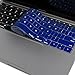 Kuzy - NAVY BLUE Keyboard Cover for Touch Bar Models NEWEST Release 2017 & 2016 - MacBook Pro 13 (A1706) & MacBook Pro 15 (A1707) with Touch ID Silicone Skin - NAVY BLUE