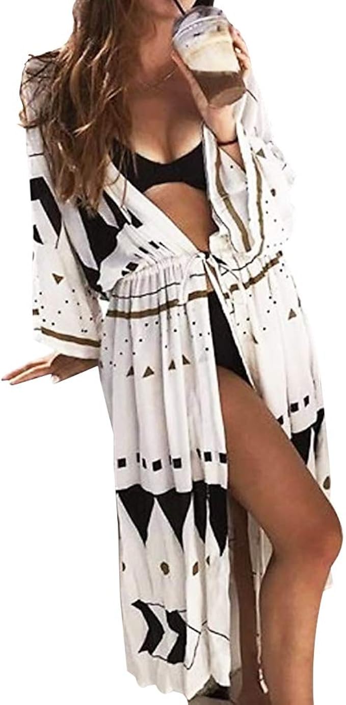 dress and long cardigan