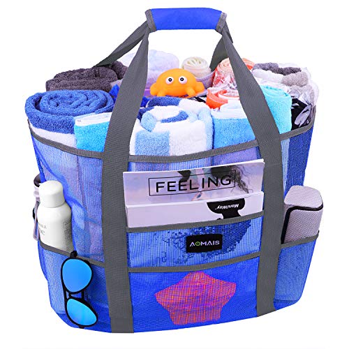 Mesh Beach Bags and Totes, AOMAIS MAX Capacity 30L/150lbs Durable Toy