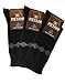 PETANI Argyle Socks, 3 pack Rich European Dress Organic Cotton Socks Men Black (L)