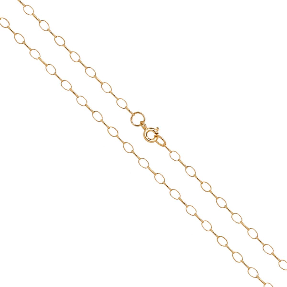 Buy 9ct Yellow Gold Oval Belcher Chain 
