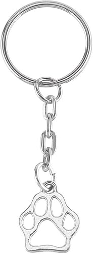 Porte Cles Patte Coussinet Chien Chat Argente Bijou Femme Et Homme Amazon Fr Bijoux