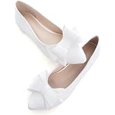 TN TANGNEST Women Fashion Bowknot Flats Comfort Pointed Toe Dress Shoes