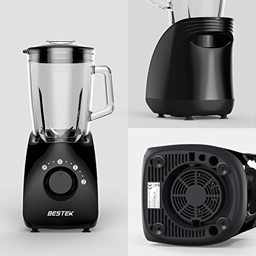 Smoothie Blender, BESTEK 350W Countertop Blender Food Processor