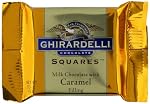 0.53oz, 15.1g ghirardelli square Milk chocolate with caramel filling (747599602115)