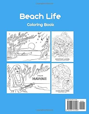 8700 Beach Life Coloring Book Free