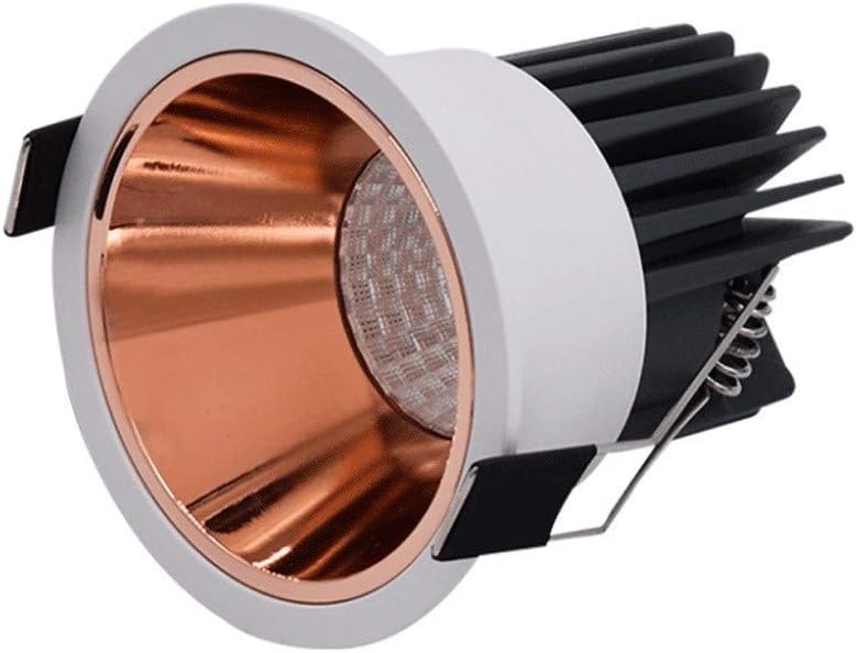 Wlnnes 12W Recessed Lights 1060 Lumens Cob LED Recessed Downlight 2.75 Inches Cut Size CRI90 Spot Lights for Living Room AC85-265V 24 ° Beam Angle (Color : 2700K)