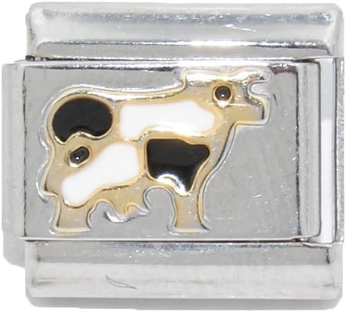 Italian charm Cow - 9mm fits Zoppini, Talexia, Boxing and Classic Bracelets