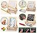 Lewo 3 in1 Wooden Magnetic Art Easel Double Sided Drawing Whiteboard Toys for Kids