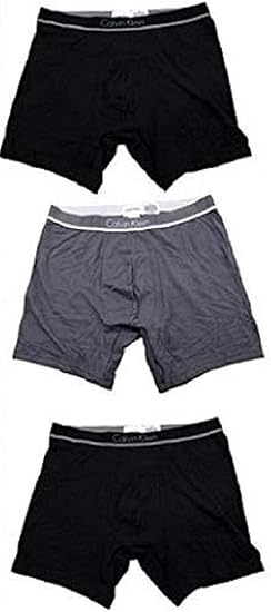 Amazon Calvin Klein ボクサーブリーフ 3枚組 米国サイズ M ウエスト81 86cm 黒灰黒 並行輸入品 服 ファッション小物 通販