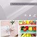 Refrigerator Shelf Liners 6PCS EVA Shelf Liners Can Be Cut Washable Refrigerator Pad Mat Fridge Cushion Liner Non-Adhesive Cupboard Liners Non-Slip Cabinet Drawer Table Liners - (Clear,29x45cm)