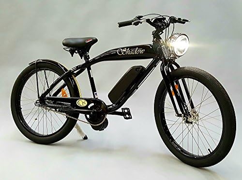 Phantom Bikes PES-004 Shadow Electric Bike, Black Gloss