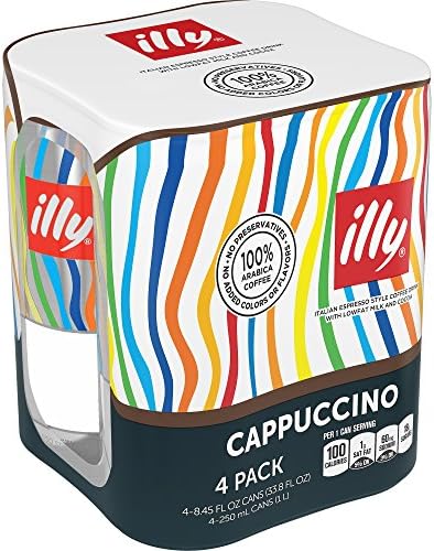 illy Cappuccino, 8.45 fl oz, 4 Pack