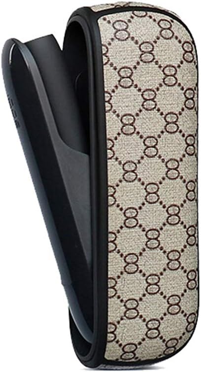 IQOS 3.0 Case Cover Electronic Cigarette Protective Holder Carrying Box Card Tobacco PU Leather,Beige
