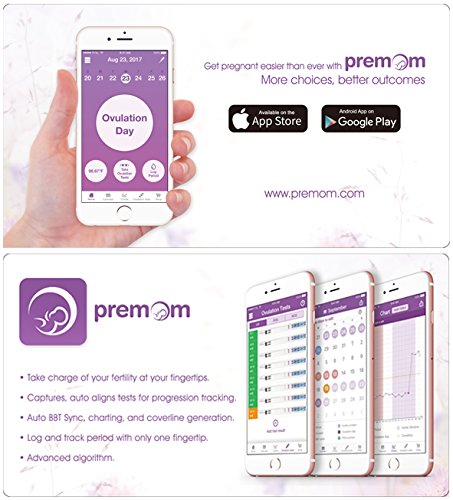 Premom's 15-Pack hCG Pregnancy Test Strips -15 Individually Wrapped Pregnancy Test Kit- Over 99% Accurate and Powered by Premom Ovulation Predictor iOS and Android APP_ (Will expire on 03/31/2020)