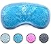 Gel Eye Mask - Hot or Cold Compress Pack Eye Therapy | Cooling Eye Mask for Dark Circles & Puffiness, Puffy Eyes, Dry Eyes, Headaches, Migraines, Sinus - Reusable Eye Face Mask | Ergo Gel Bead (Blue)