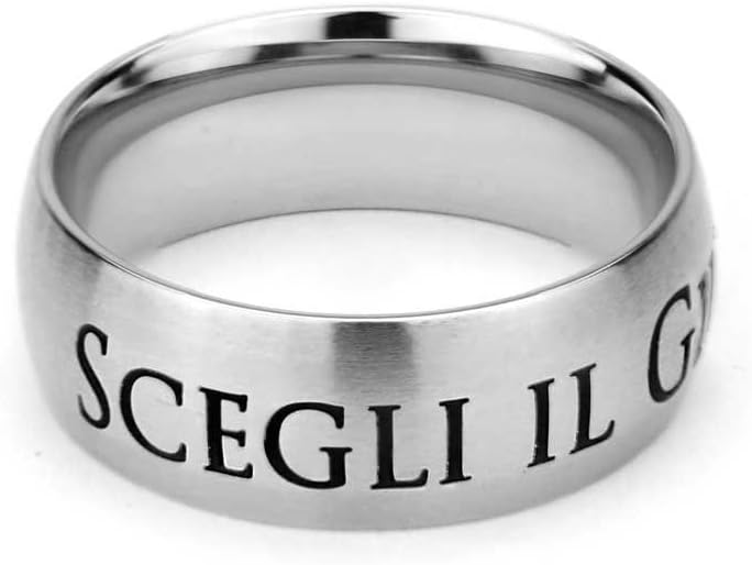 LDS CTR Ring - Italian Choose The Right Ring - Wide Band