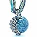 Bohemia Cats Eys opal National Personality Peacock Pendant Necklace for Woman Fashion Jewelry 
