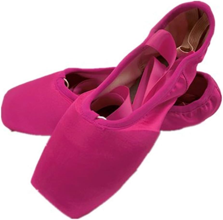 Ballet Dance Shoes Colorful Blue Red White Black Pink Pointe Shoes with Toe Pads