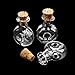OULII 10pcs Glass Bottles Jars Glass Wish Bottles Message Bottles with Cork Wish Note Craft Bottle, Winebottle Shape, Clear