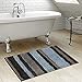 HEBE Non Slip Shag Microfiber Shower Bath Rug Absorbent for Bath Mat, Machine Washable Bathroom Floor Carpet 26