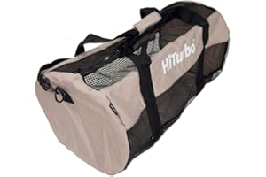 Hiturbo Mesh Dive Duffel Bag: Scuba Gear Bags for Diving, Snorkeling, Freediving and Swimming - 60L Travel Beach Pool Water Sports Equipment Bag with Shoulder Strap