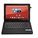 KuGi Asus Zenpad Z10 ZT500KL case with Keyboard case - Ultra-thin Detachable Bluetooth Keyboard Stand Portfolio Case / Cover for Asus Zenpad Z10 ZT500KL Verizon Tablet (Black)