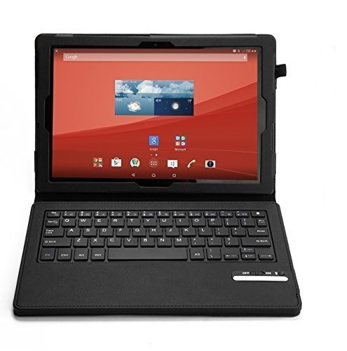 KuGi Asus Zenpad Z10 ZT500KL case with Keyboard case - Ultra-thin Detachable Bluetooth Keyboard Stand Portfolio Case / Cover for Asus Zenpad Z10 ZT500KL Verizon Tablet (Black) KuGi Asus Zenpad Z10 ZT500KL case with Keyboard case - Ultra-thin Detachable Bluetooth Keyboard Stand Portfolio Case / Cover for Asus Zenpad Z10 ZT500KL Verizon Tablet (Black)