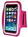i2 Gear Running & Exercise Armband Compatible with iPhone SE and iPhone 6 6S - Reflective Arm Band with Key Holder (Hot Pink)