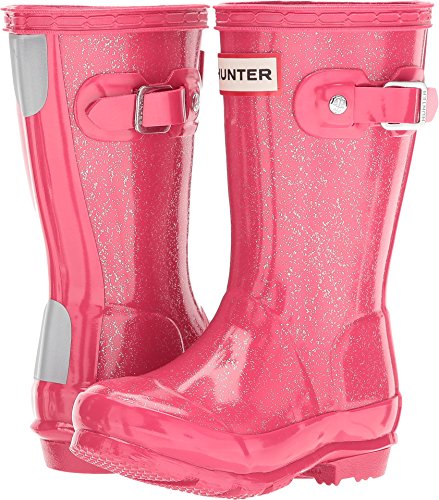 Hunter Kids Unisex Original Glitter Finish (Toddler/Little Kid) Mosse Pink 10 M US Toddler