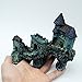 Tfwadmx Aquarium Decorative Castle Fish Tank Ornament Artificial Betta Cave Fish Hideout Super Magical Simulation European Villas Blue