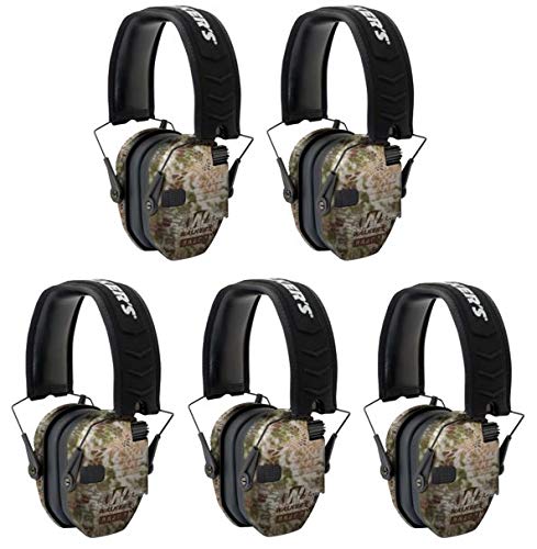 Walkers GWPRSEMKPT Razor Slim Folding Electronic Earmuff 23 dB Kryptek Highlander - 5 Pack