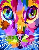 Sketch Book: Cute Cat Eyes 8.5