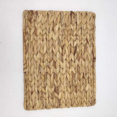 Rectangular Placemats Natural Water Hyacinth Weave Braided Rattan