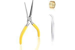 MUZHUPGUZ Needle Nose Pliers,6-Inch Extra Long Needle Nose Plier,jewelry making industrial and mechanical maintenance and household appliance fixes.