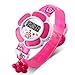 TOPCABIN Kid Children Girls Novelty Cute Flower Shape Digital Watch Rose Red