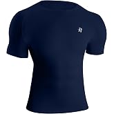 Runhit Short Sleeve Compression Shirts for Men, Quick Dry Cool Men's Compression T-Shirt, Athletic Workout Base Layer