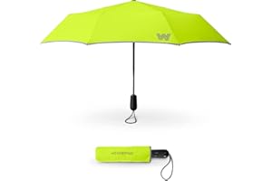 Weatherman Umbrella - Premium Small Compact Mini Umbrellas for Traveling - Windproof Umbrellaas Resists Up to 45 MPH Winds - Traveling Umbrellasa for Rain, Wind, Purse, Pocket, Backpack, Car - Portable Travel Umbrellas Easy Auto Open Close w/ Strong Fiberglass Frame