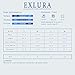 EXLURA V-Neck Cotton Blend Tee Shirt Tunic Top with Long Sleeve - L White