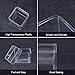 BENECREAT 10 Pack Square High Transparency Plastic Bead Storage Containers Box Drawer Organizers for beauty supplies,Tiny Bead,Jewerlry Findings, and Other Small Items - 2.2x2.2x2 Inches